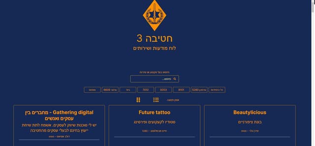 לוח מודעות חטיבה 3